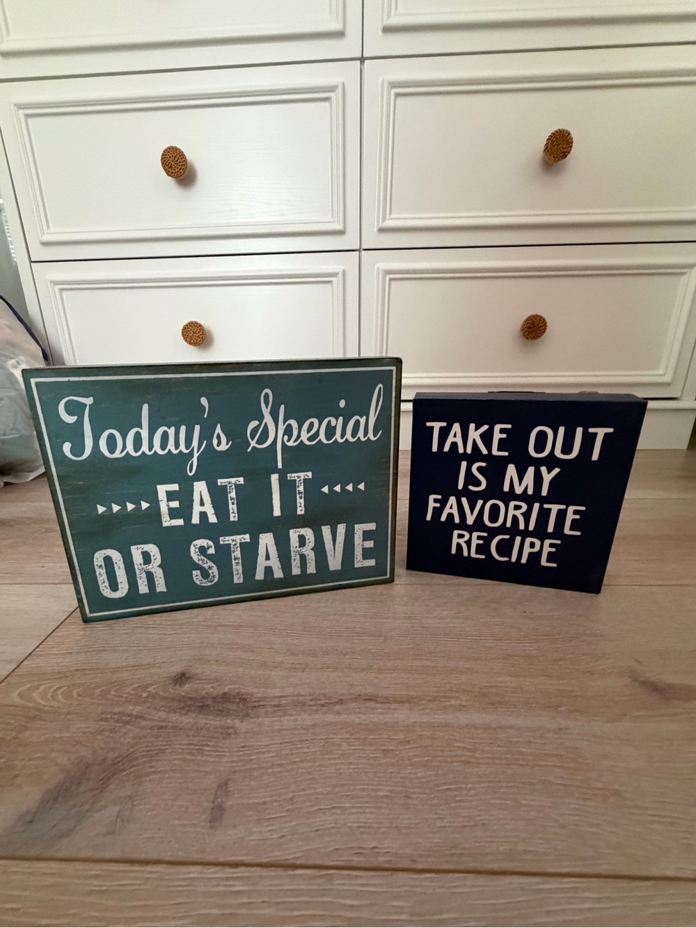 Wooden Kitchen Signs